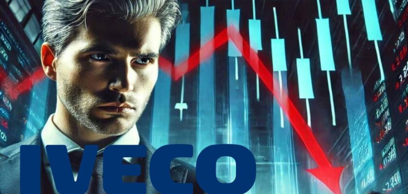 trader preoccupato e logo di Iveco