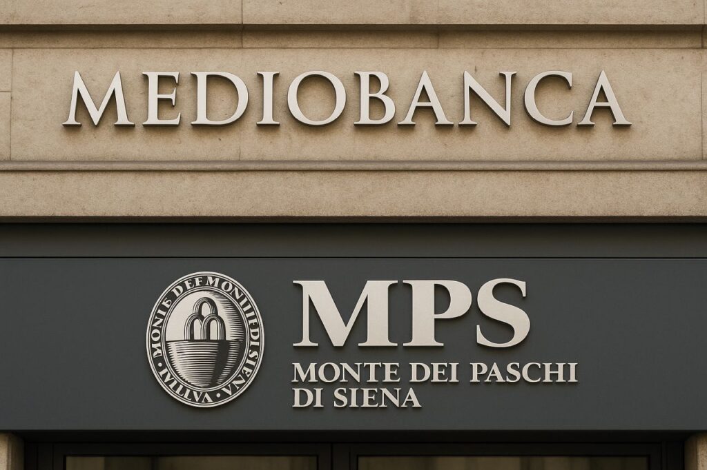 Insegna MedioBanca e MPS