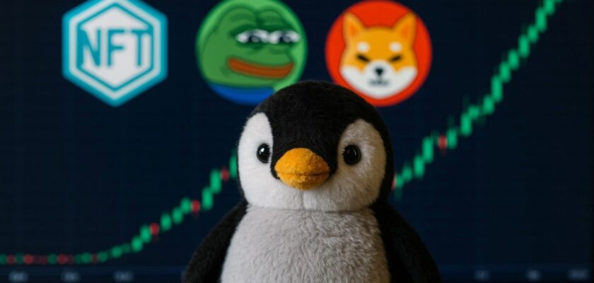 pudgy penguins, nft, meme coin, crypto, pengu, bonk, solana