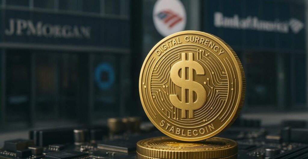 crypto, cripto, stablecoin, criptovalute, citi, bank of america, jpmorgan
