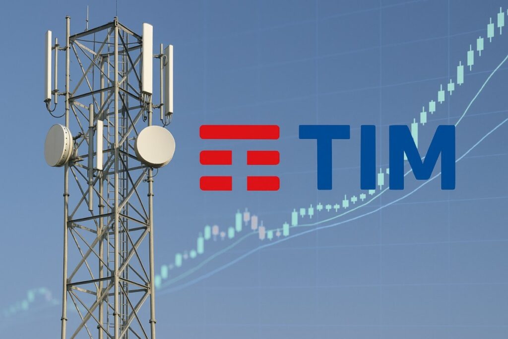 antenna tlc e logo di TIM