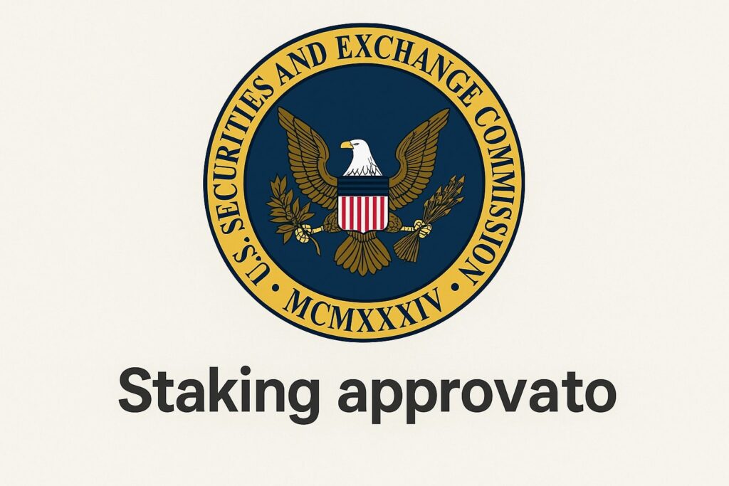 SEC apre a liquid staking: nuova fiducia su Ethereum e Solana