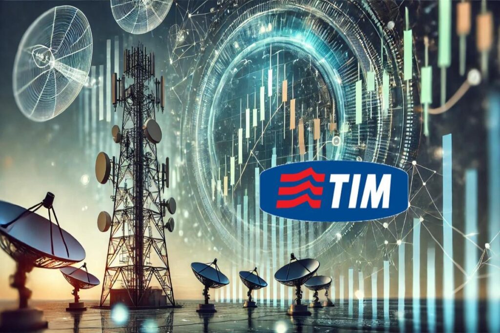 antenne tlc e logo di TIM
