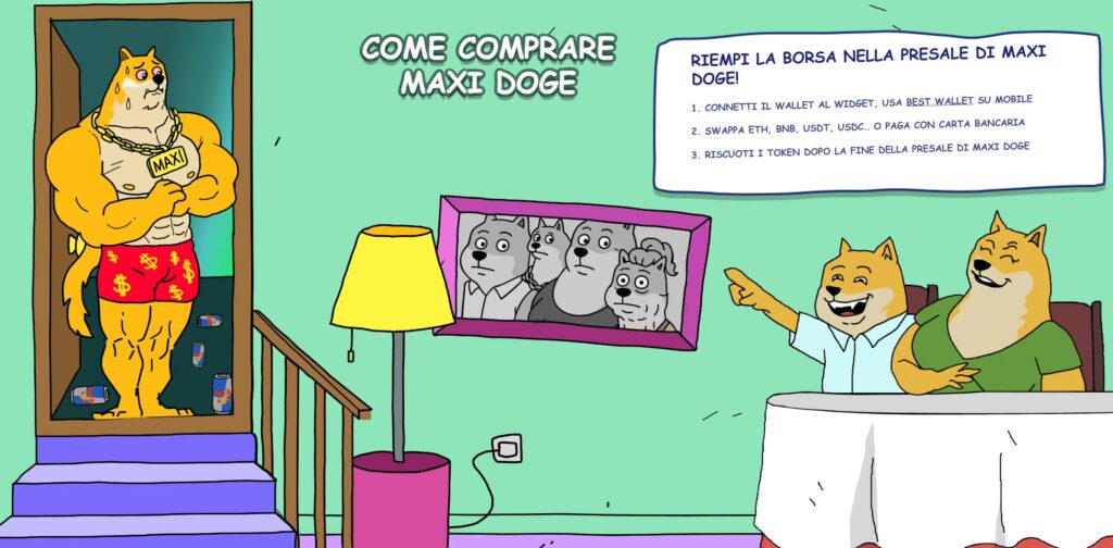 MAXI DOGE, meme coin, crypto, cripto, criptovalute, dogecoin