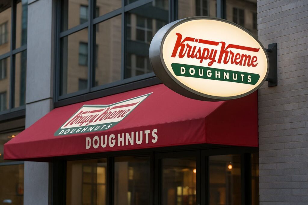 L'ingresso di un punto vendita Krispy Kreme