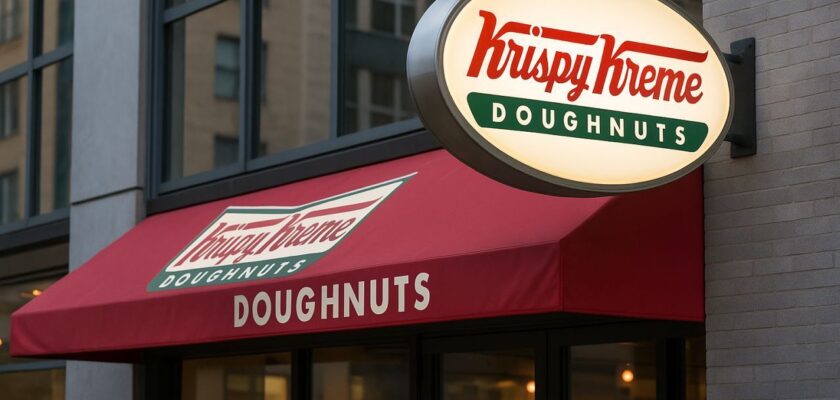 L'ingresso di un punto vendita Krispy Kreme