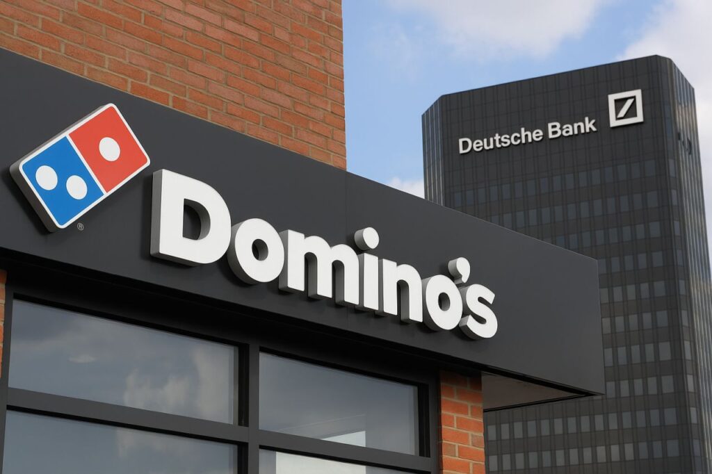 l'insegna Domino's su uno dei punti vendita