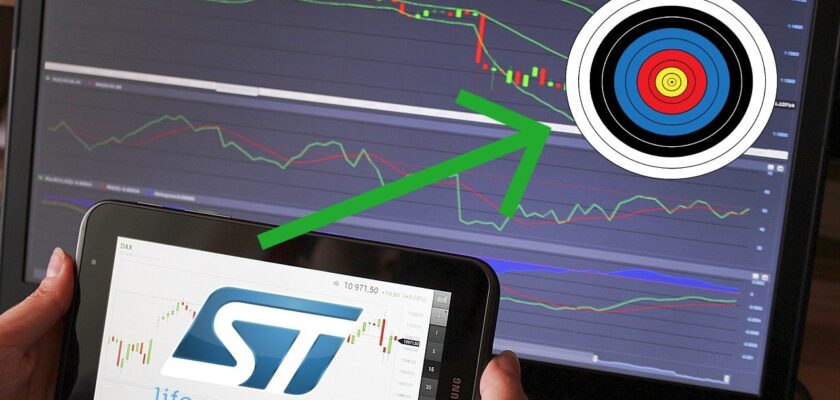 logo di STM su tablet