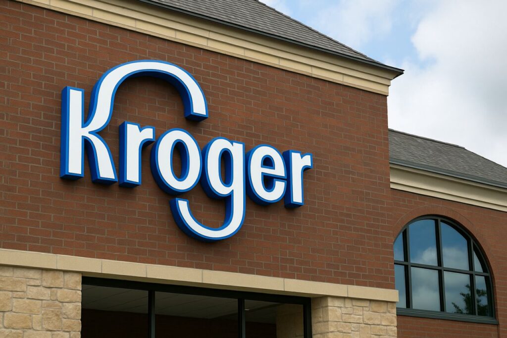 scritta Kroger sul muro di uno stabile