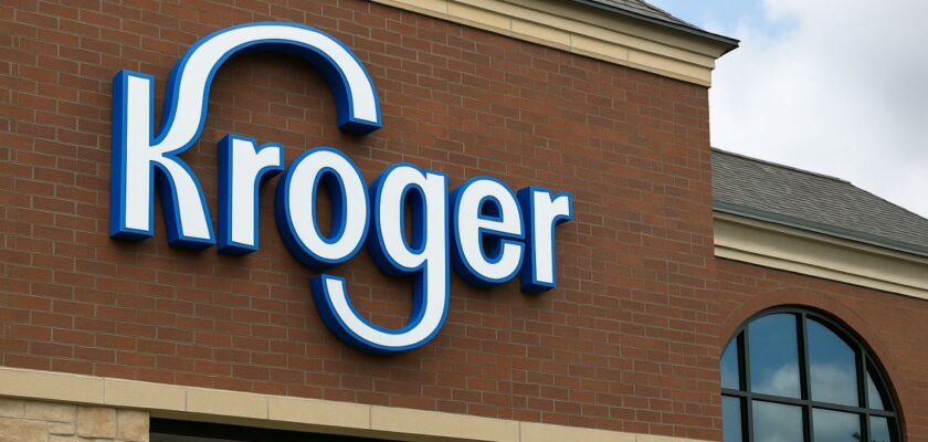 scritta Kroger sul muro di uno stabile