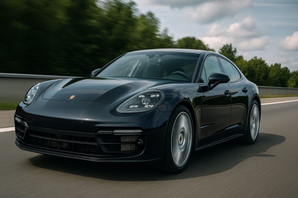 Una Porsche su strada