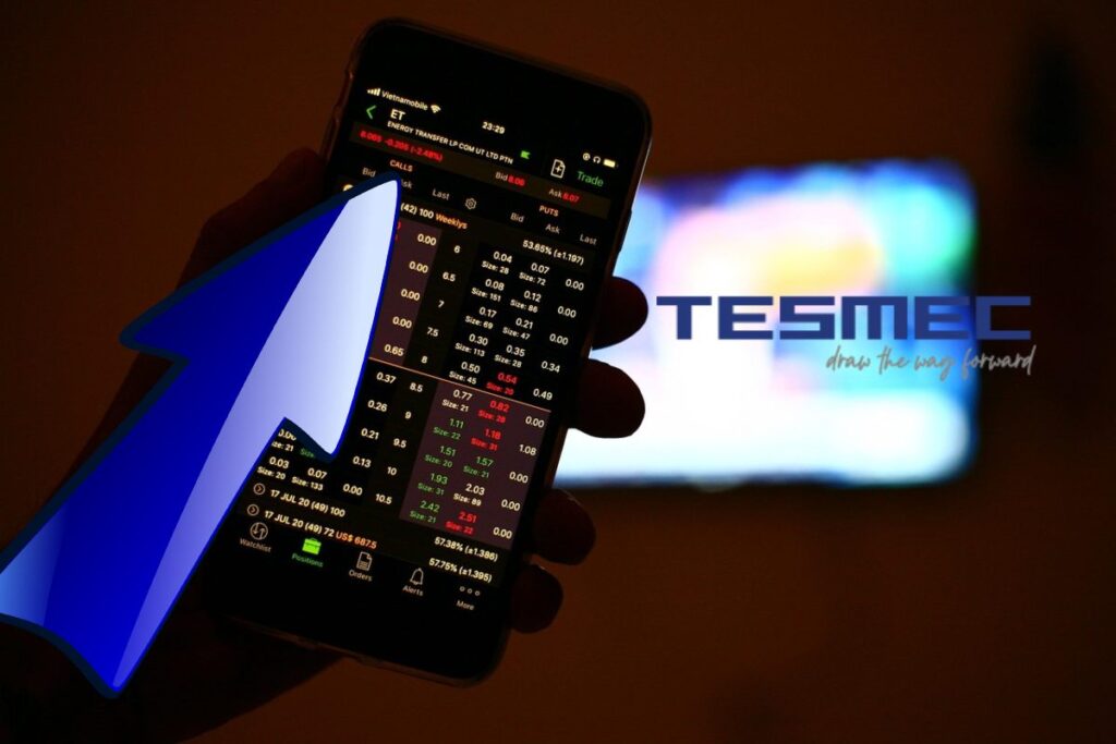mobile trading e logo Tesmec