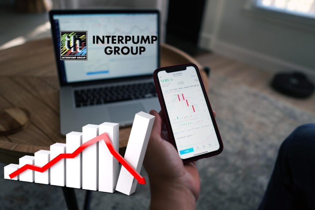 logo Interpump su un laptop