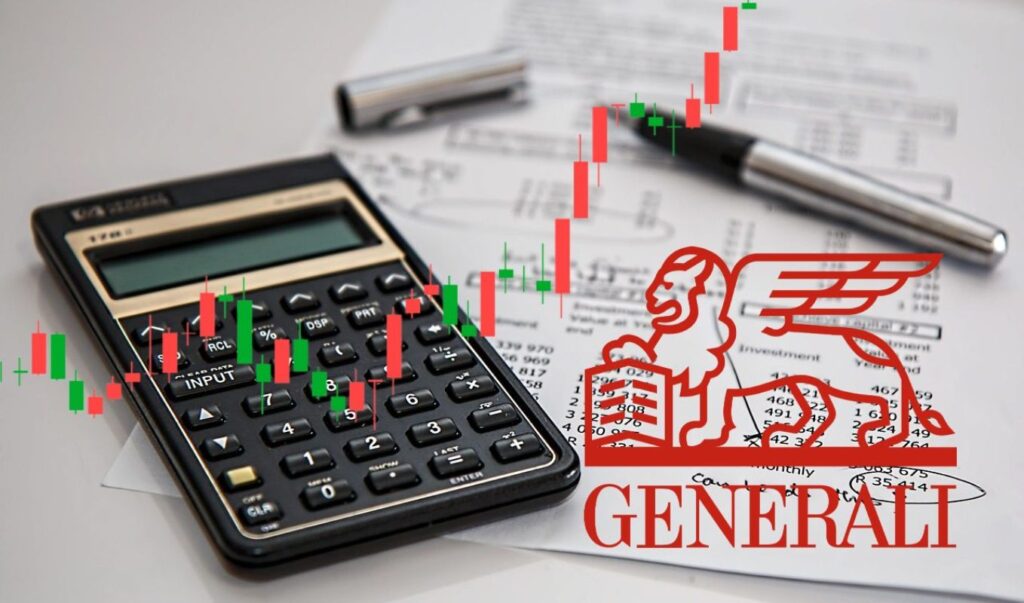 calcolatrice e logo Generali