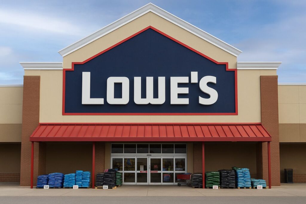 Un edificio con la scritta Lowe&rsquo;s - MeteoFinanza.com