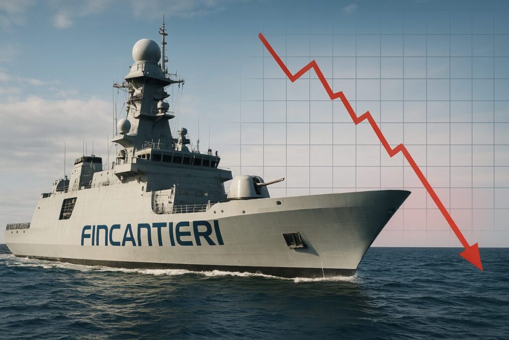 nave con logo Fincantieri
