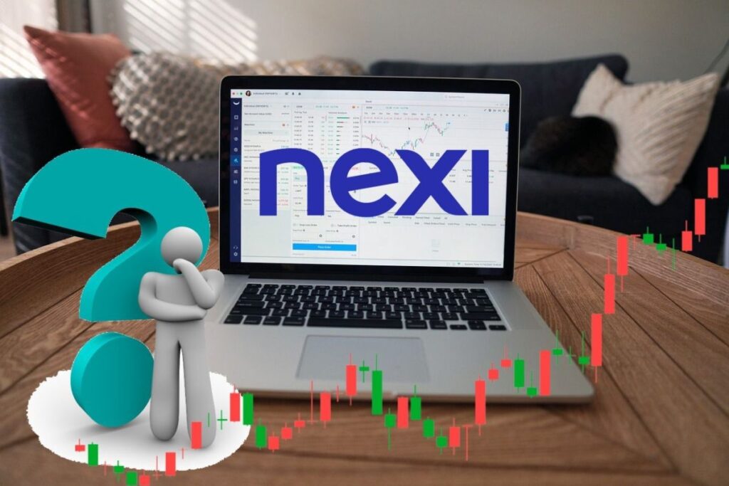 laptop con logo Nexi