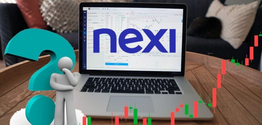 laptop con logo Nexi