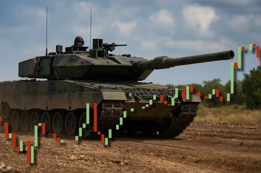 carro armato e grafico a candele